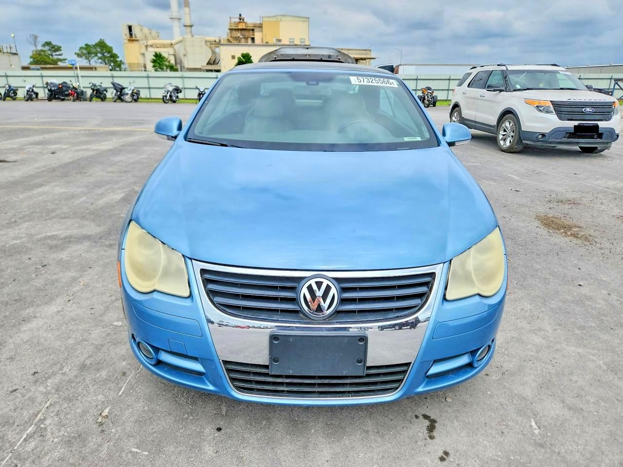 2007 Volkswagen Eos 2.0t Sport Blue vin: WVWDA71F77V042091