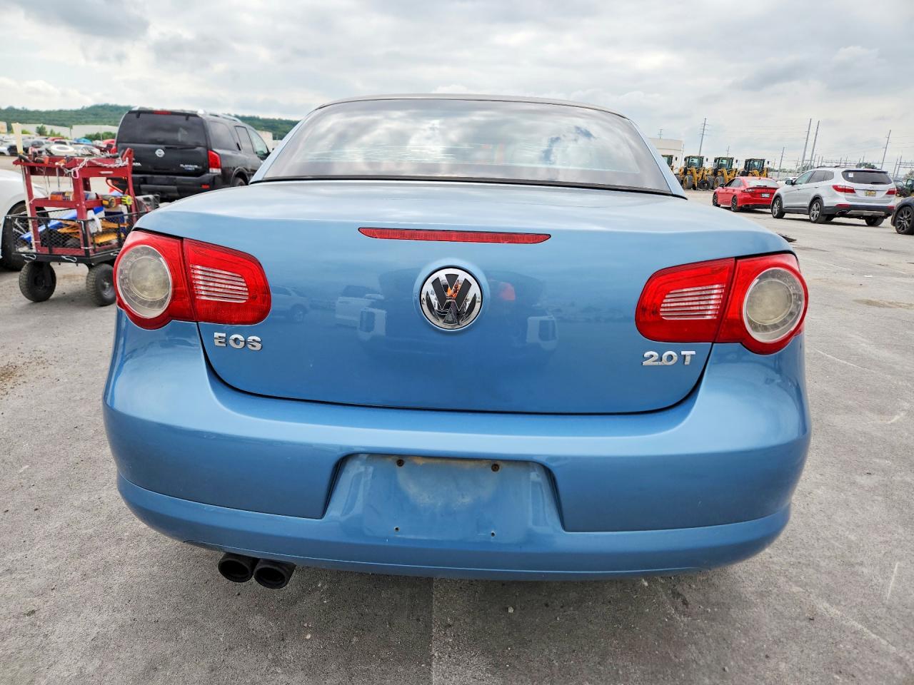2007 Volkswagen Eos 2.0t Sport Blue vin: WVWDA71F77V042091