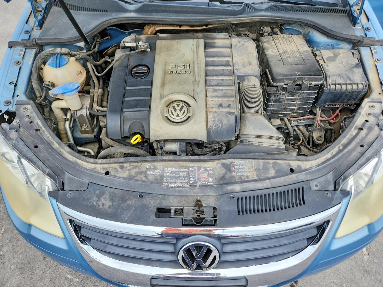 2007 Volkswagen Eos 2.0t Sport Blue vin: WVWDA71F77V042091