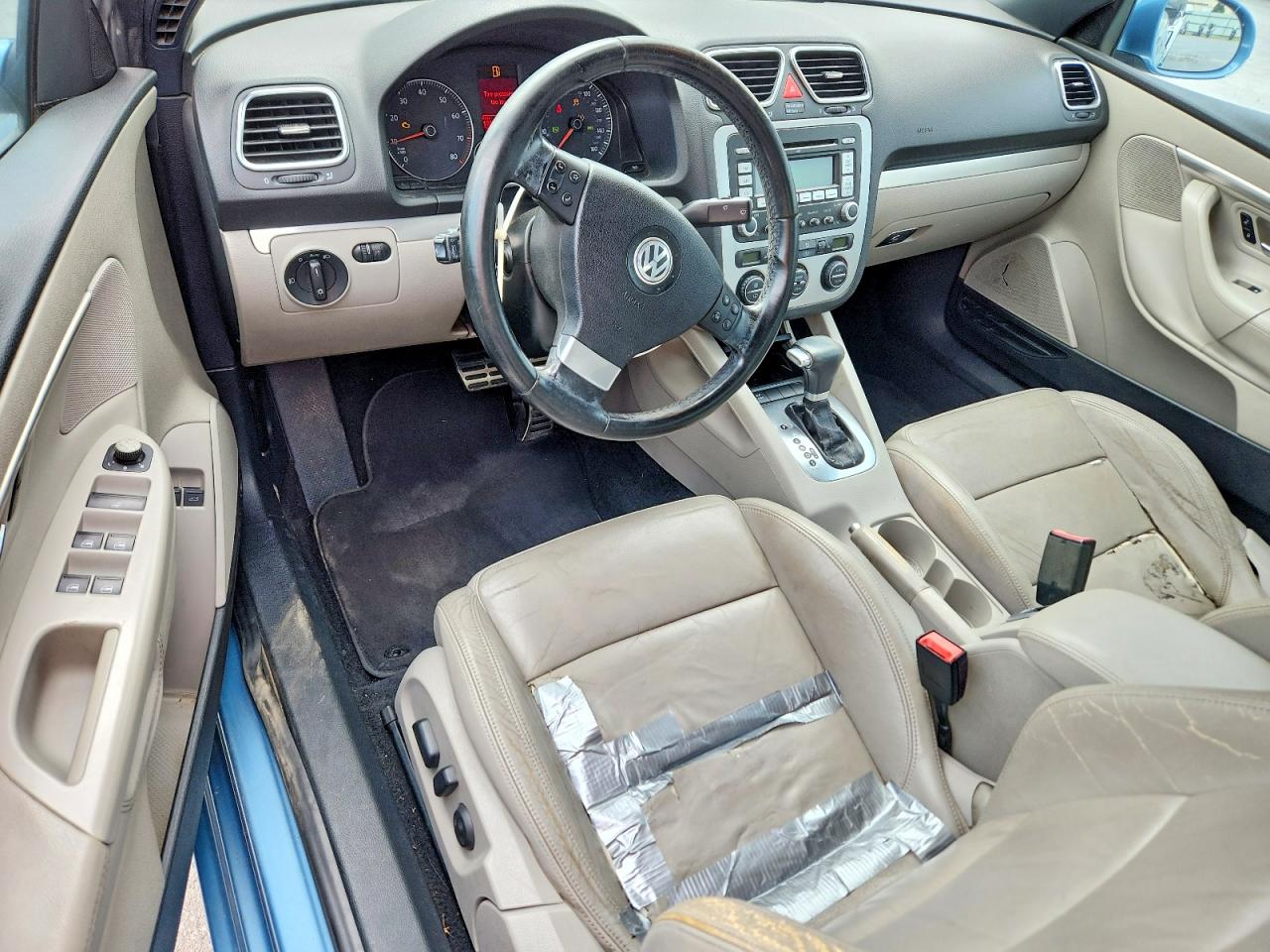 2007 Volkswagen Eos 2.0t Sport Blue vin: WVWDA71F77V042091