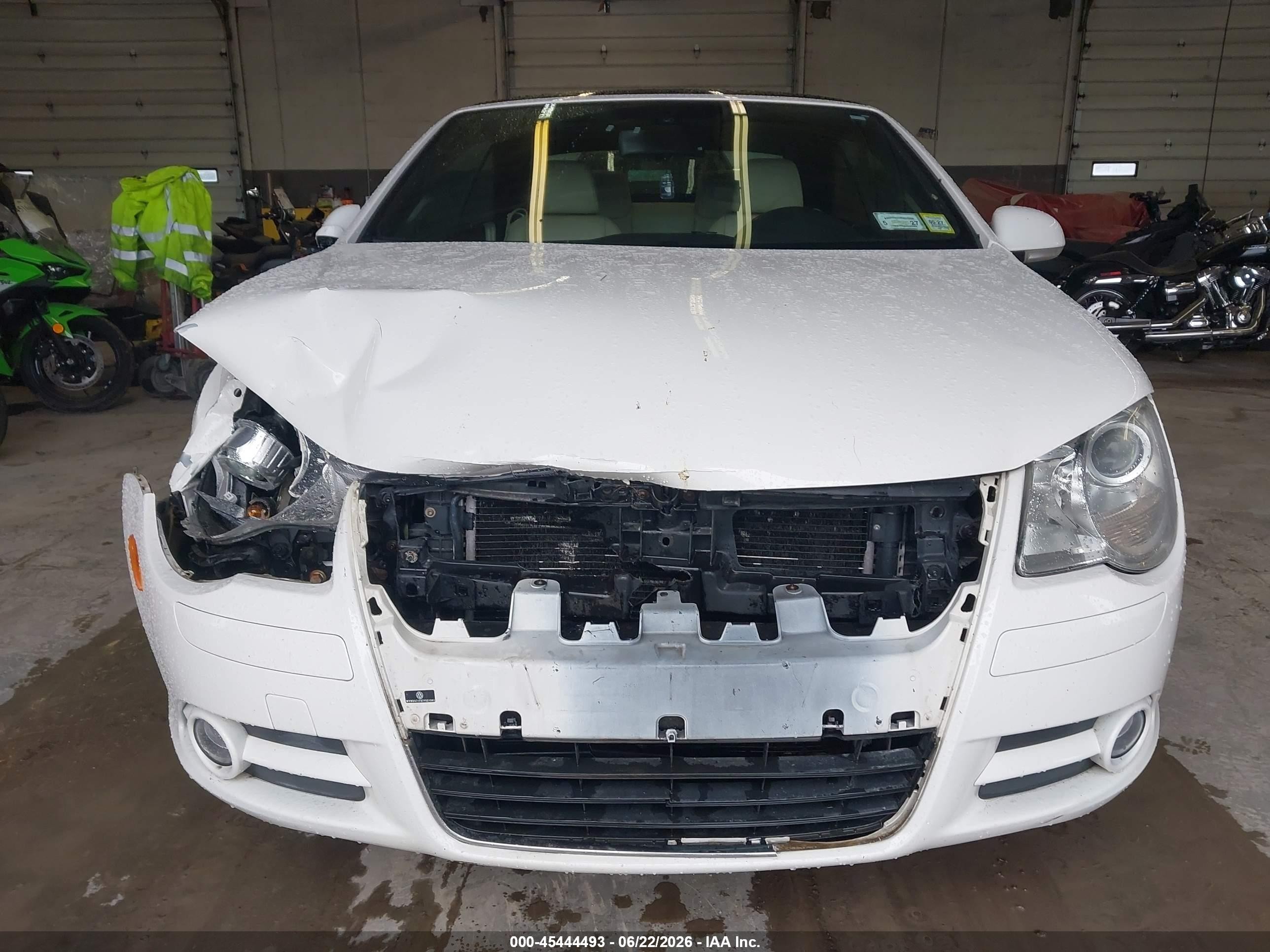 2007 Volkswagen Eos 2.0t White vin: WVWDA71F97V021341