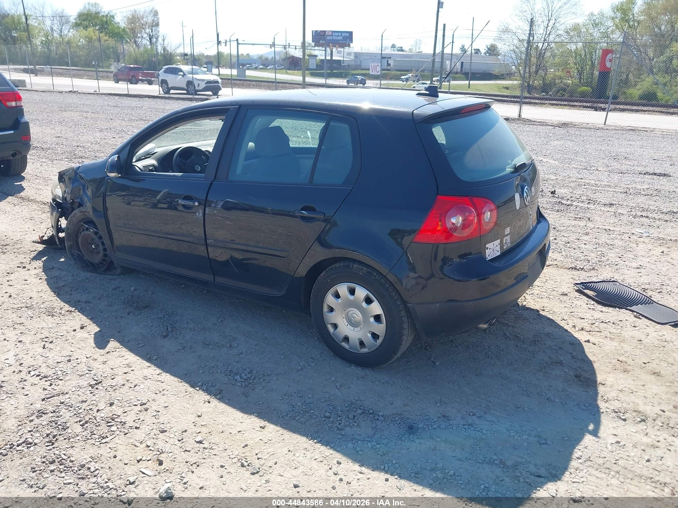2008 Volkswagen Rabbit S Black vin: WVWDA71K38W243401