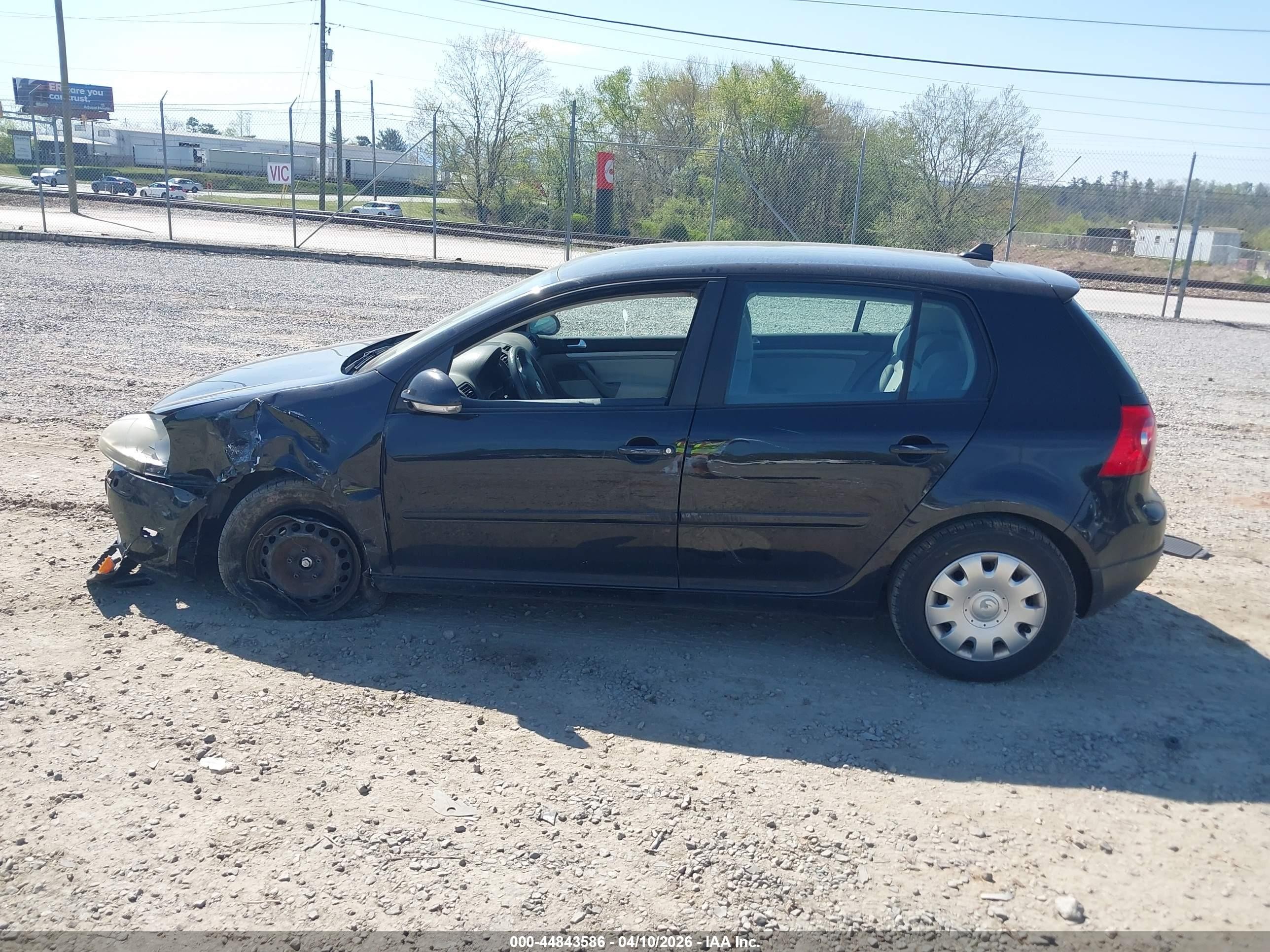 2008 Volkswagen Rabbit S Black vin: WVWDA71K38W243401