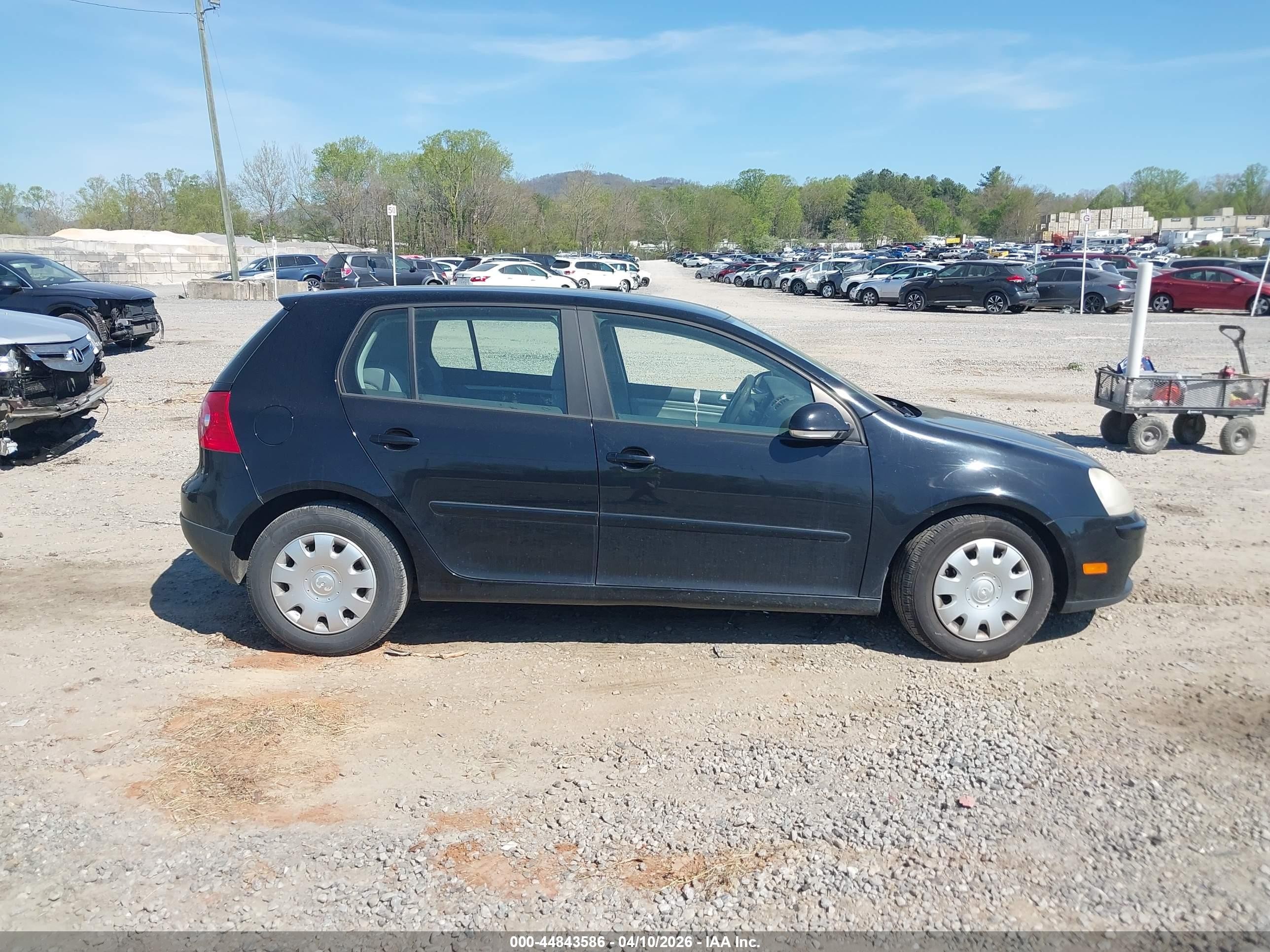 2008 Volkswagen Rabbit S Black vin: WVWDA71K38W243401