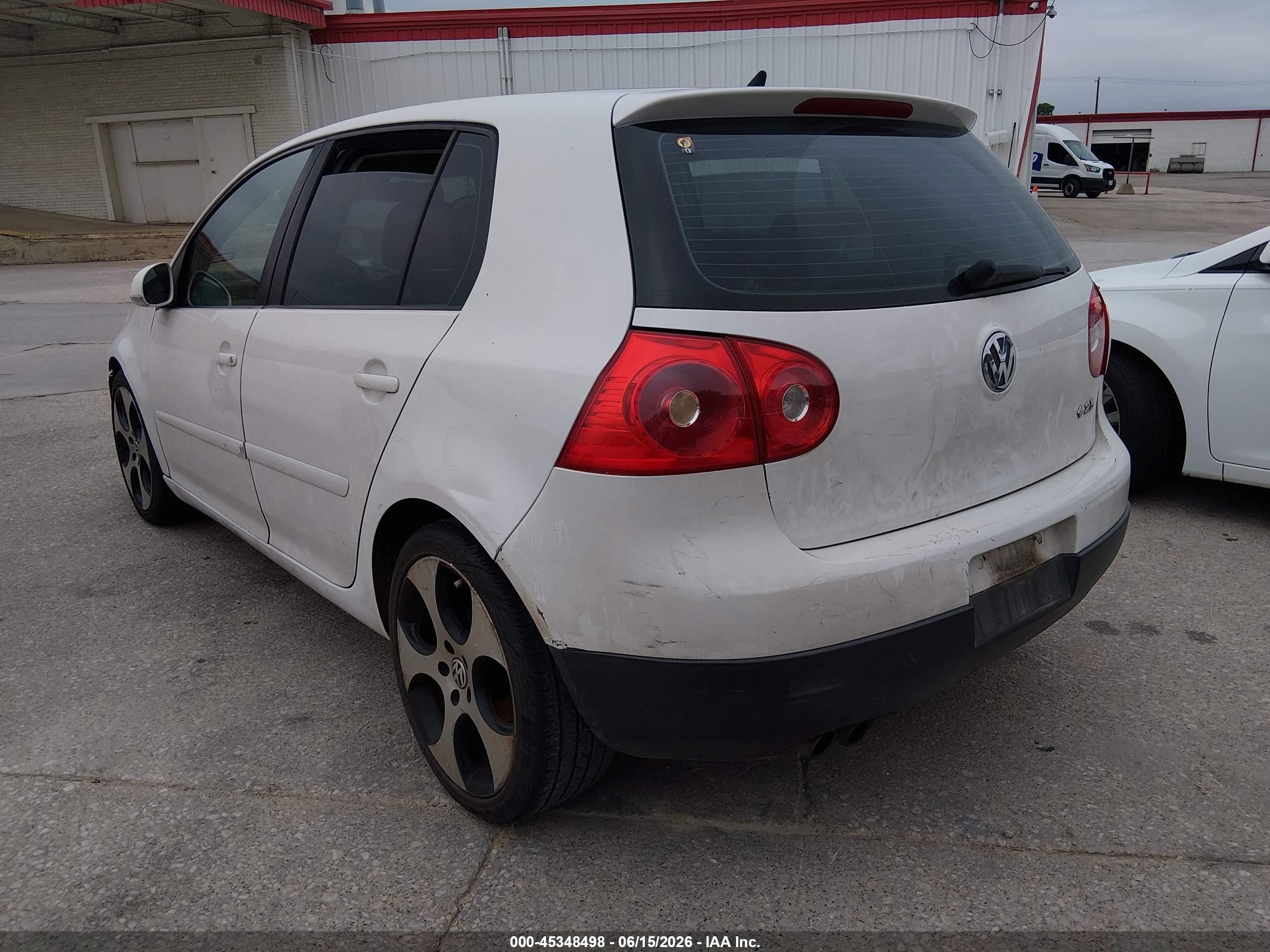 2009 Volkswagen Rabbit S White vin: WVWDA71K39W141484