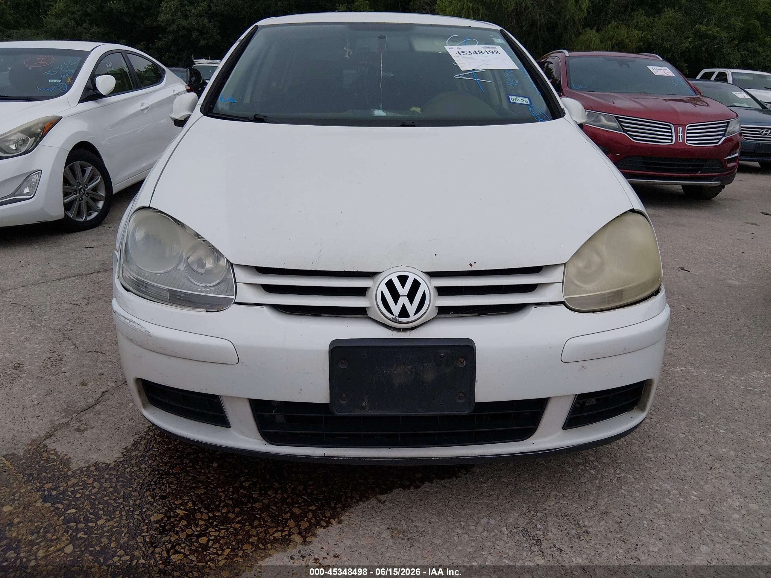 2009 Volkswagen Rabbit S White vin: WVWDA71K39W141484