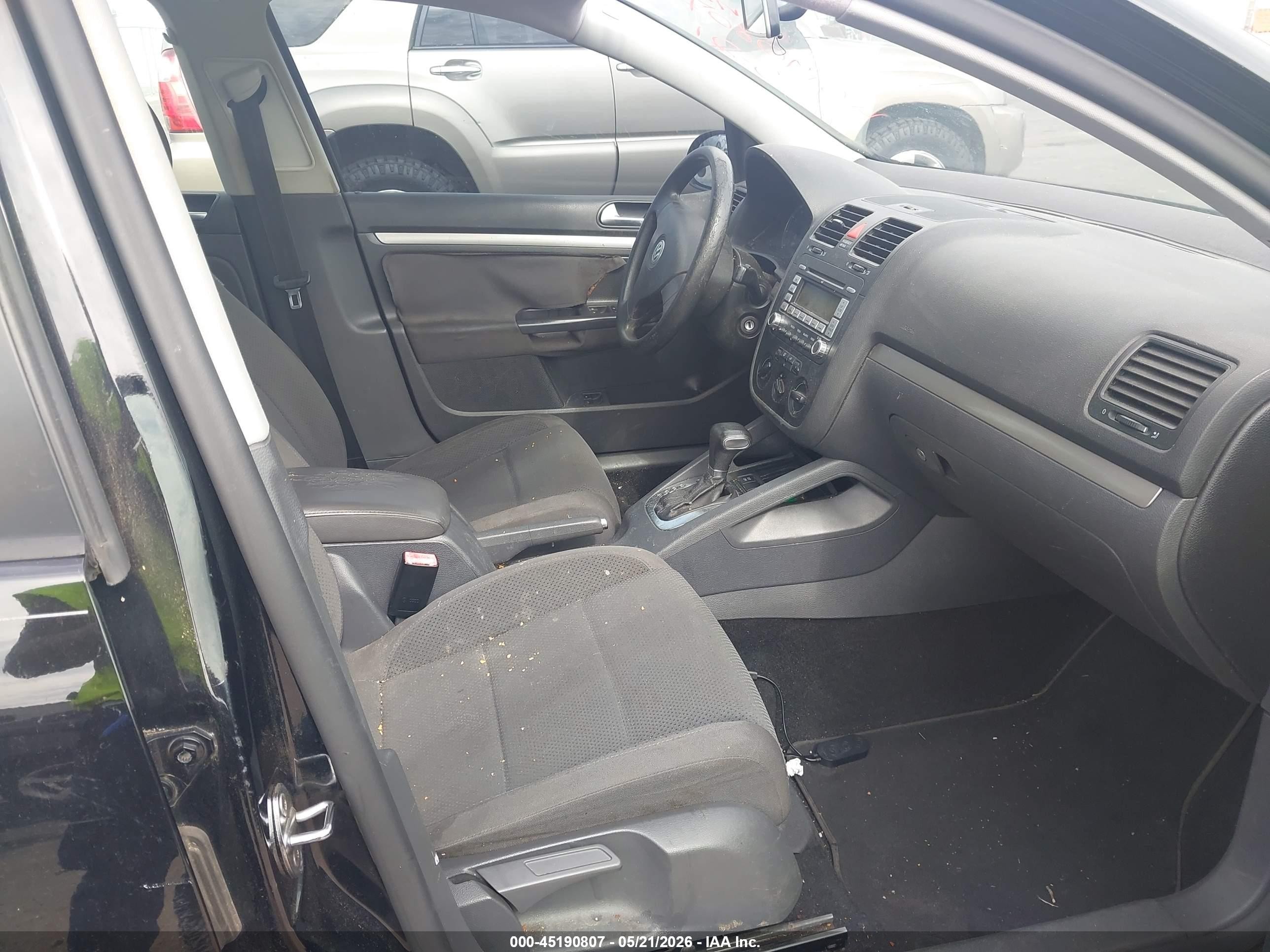 2009 Volkswagen Rabbit S Black vin: WVWDA71K49W093512