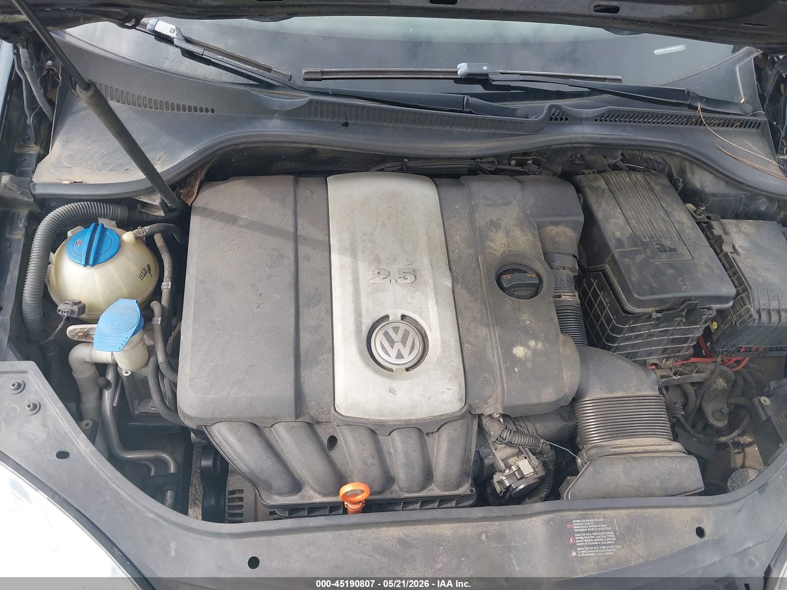2009 Volkswagen Rabbit S Black vin: WVWDA71K49W093512