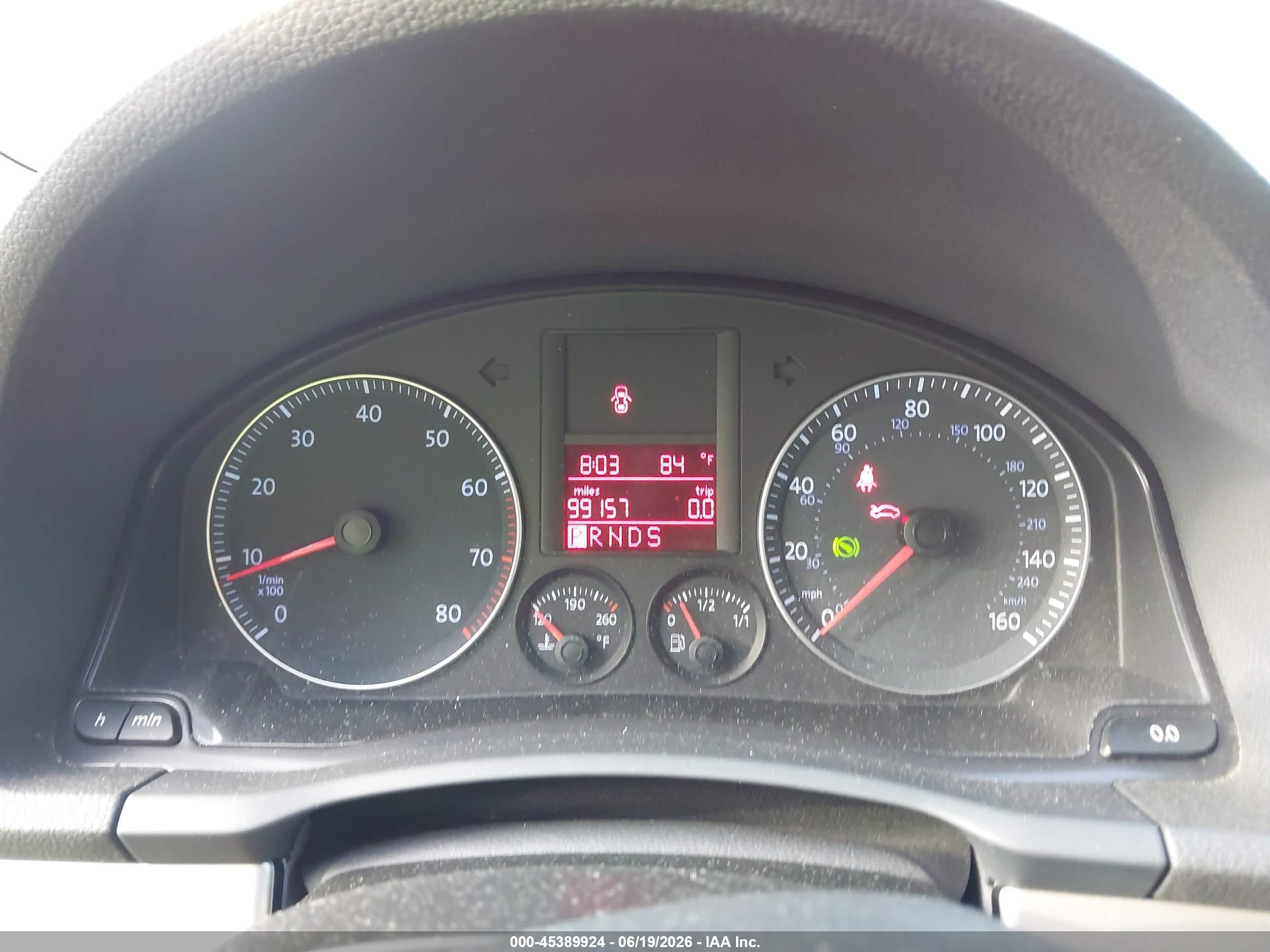 2009 Volkswagen Rabbit S Красный vin: WVWDA71K69W015300