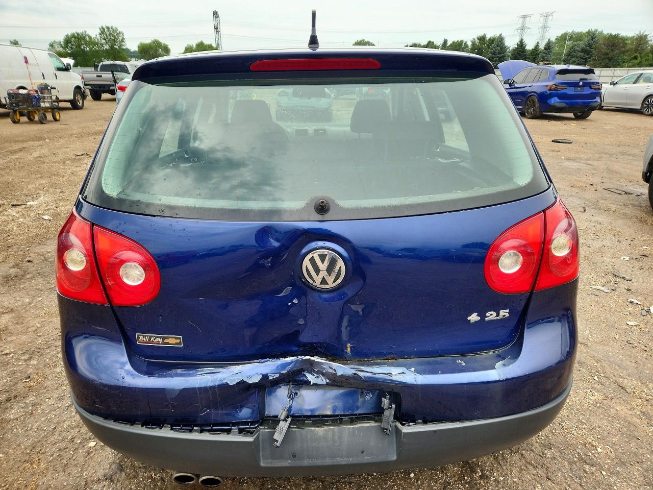 2008 Volkswagen Rabbit Blue vin: WVWDA71K78W020634