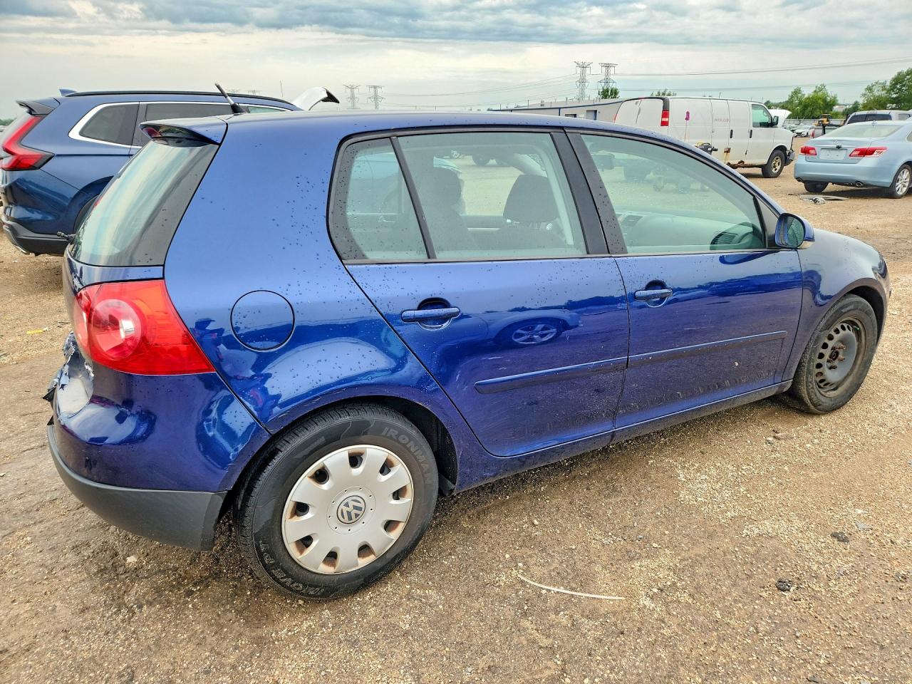 2008 Volkswagen Rabbit Blue vin: WVWDA71K78W020634