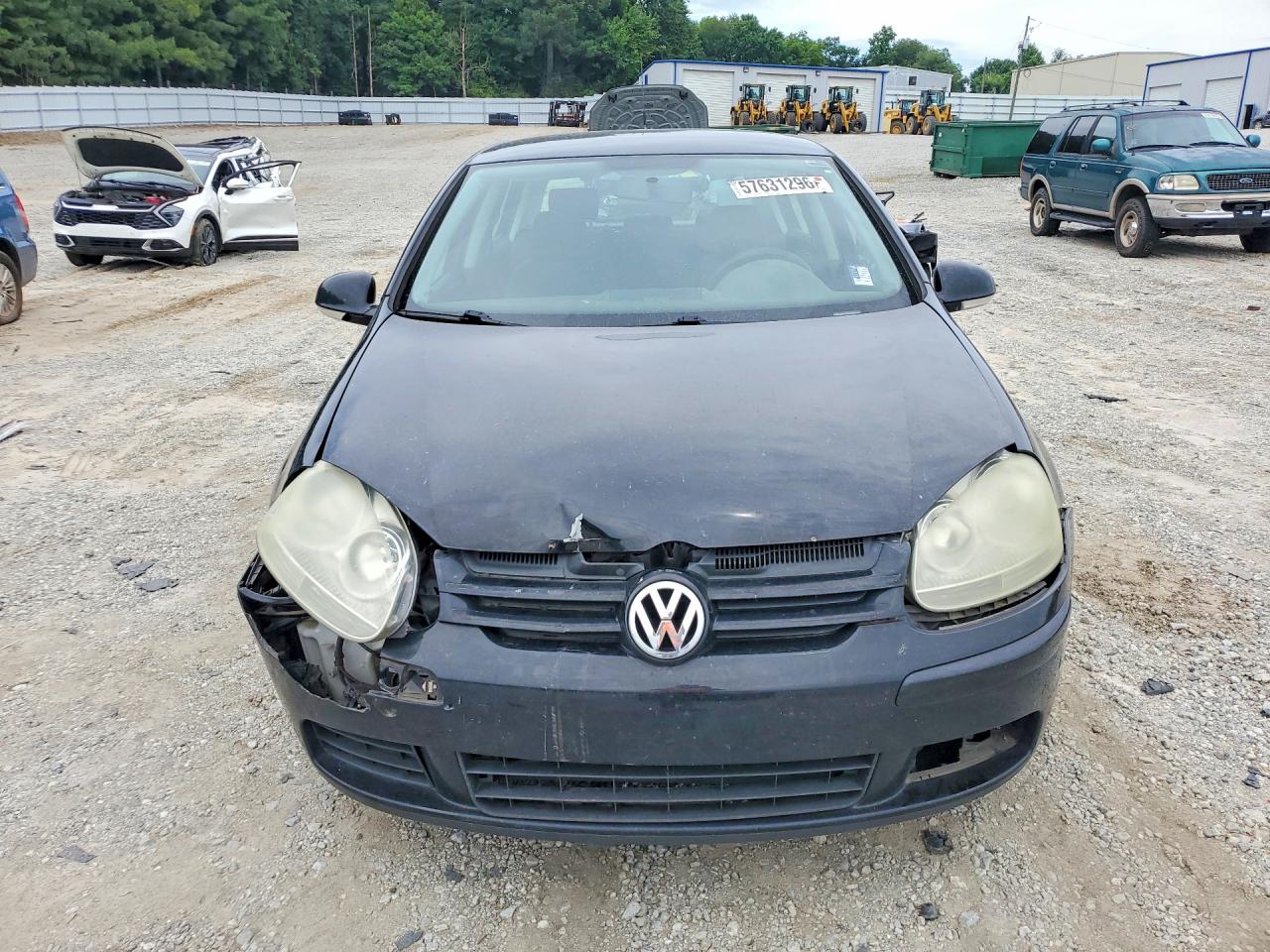 2009 Volkswagen Rabbit Black vin: WVWDA71K79W080012