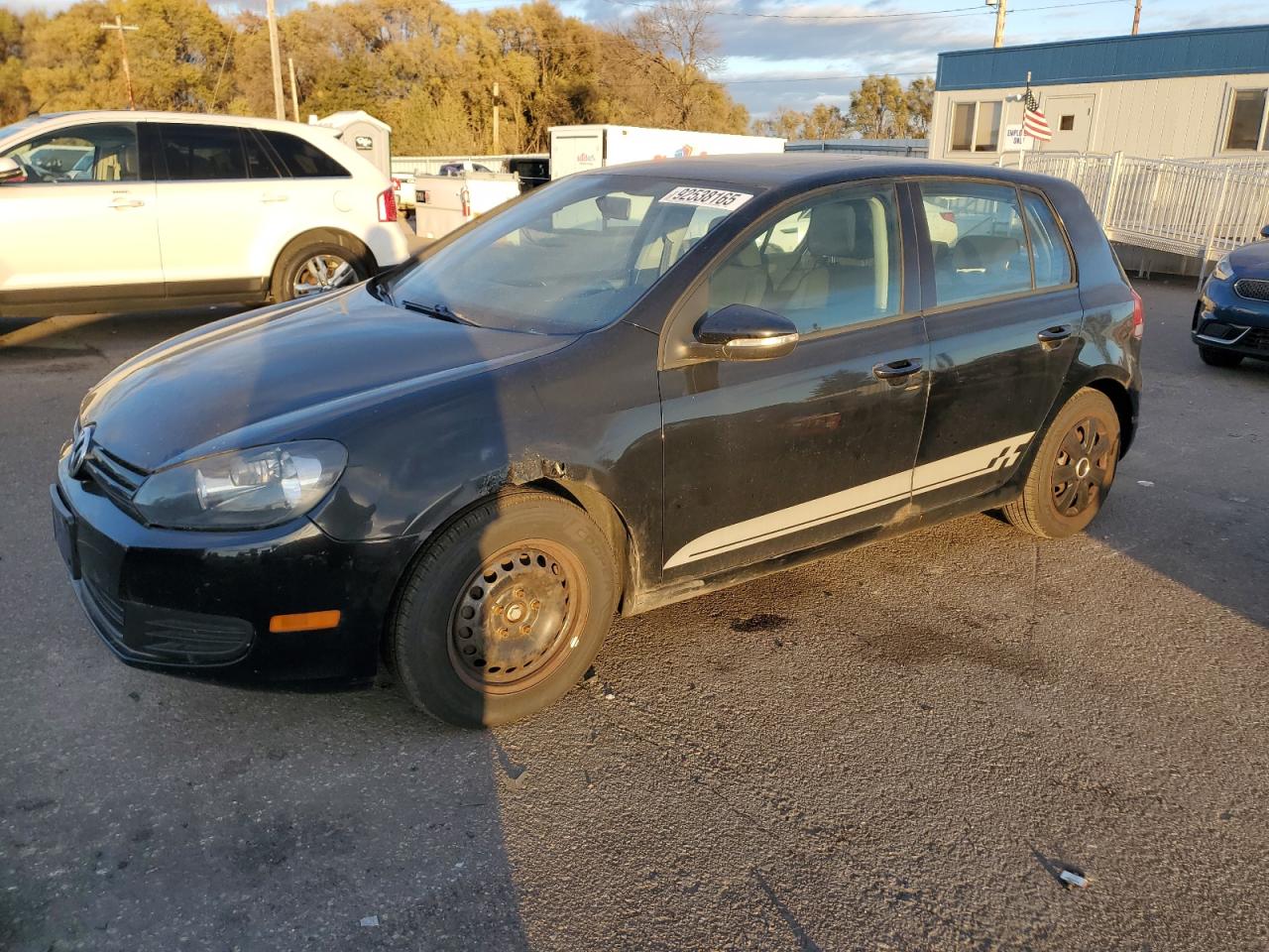2010 Volkswagen Golf Black vin: WVWDA7AJ0AW307634