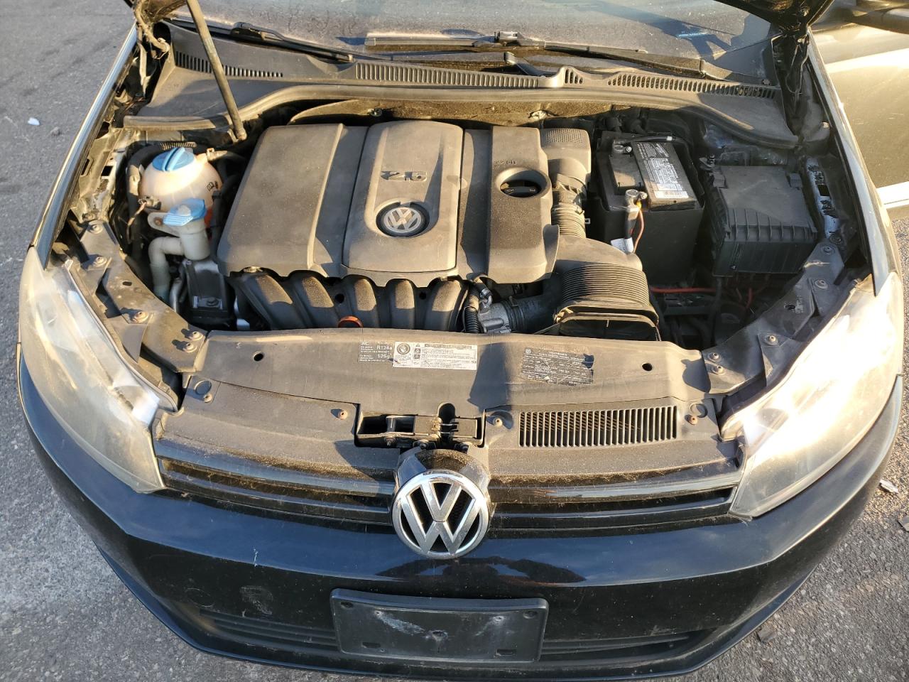 2010 Volkswagen Golf Black vin: WVWDA7AJ0AW307634