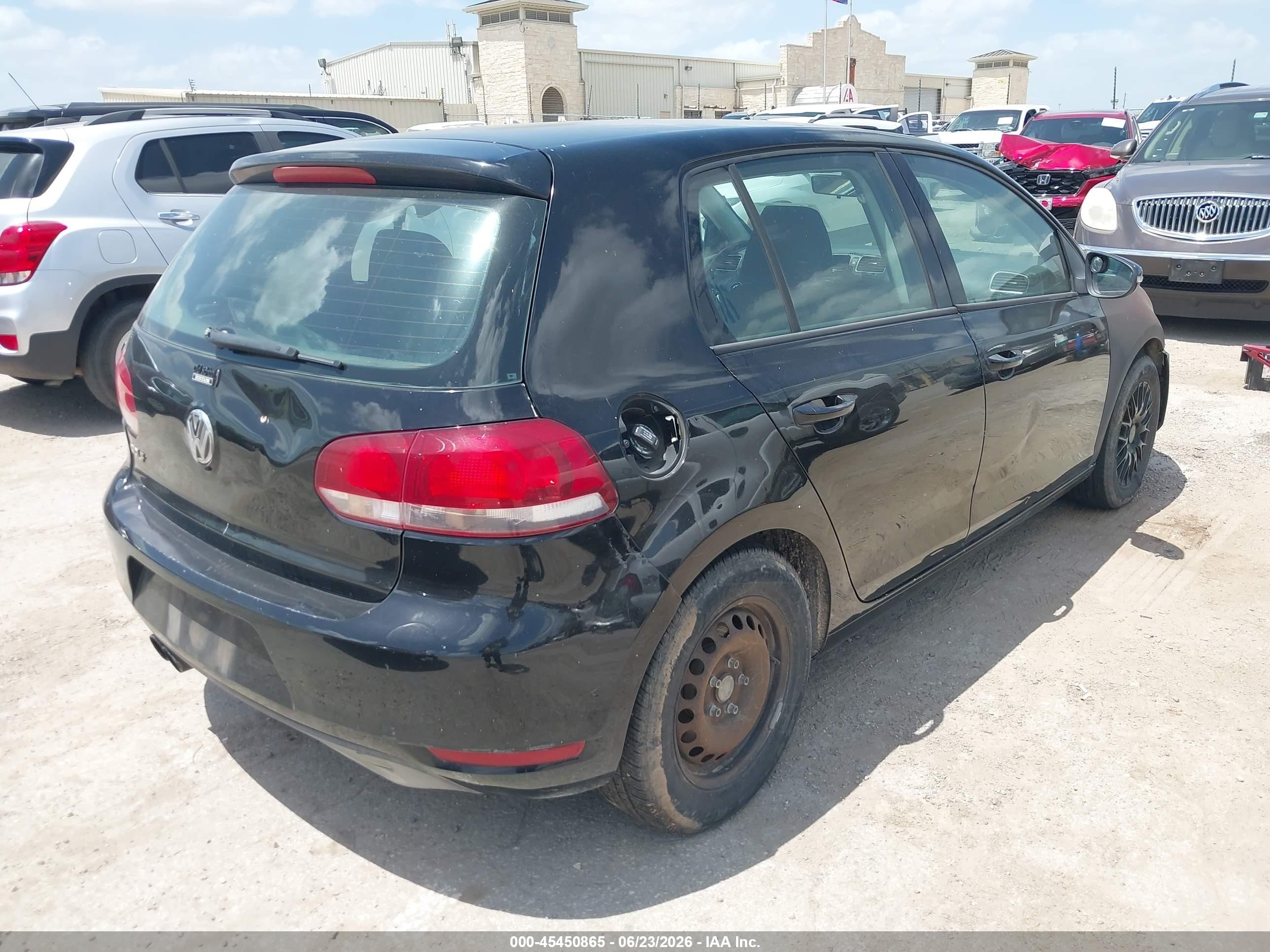 2011 Volkswagen Golf 2.5l 4-door Black vin: WVWDA7AJ0BW218079