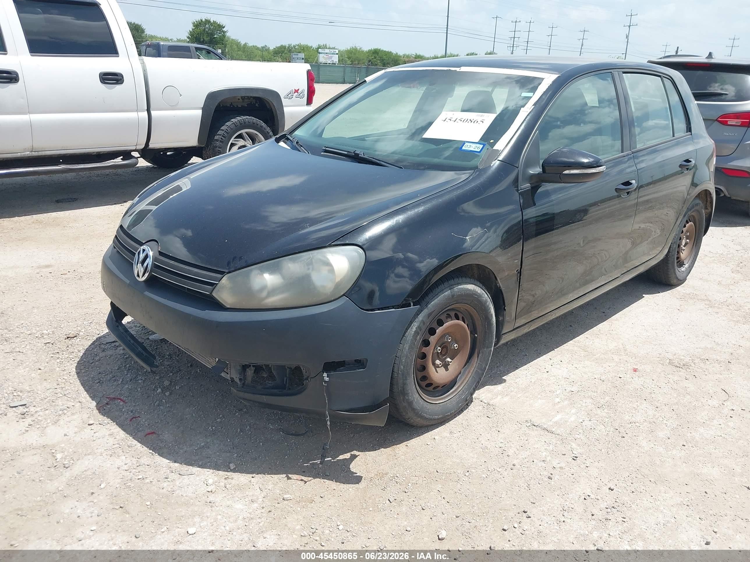 2011 Volkswagen Golf 2.5l 4-door Black vin: WVWDA7AJ0BW218079