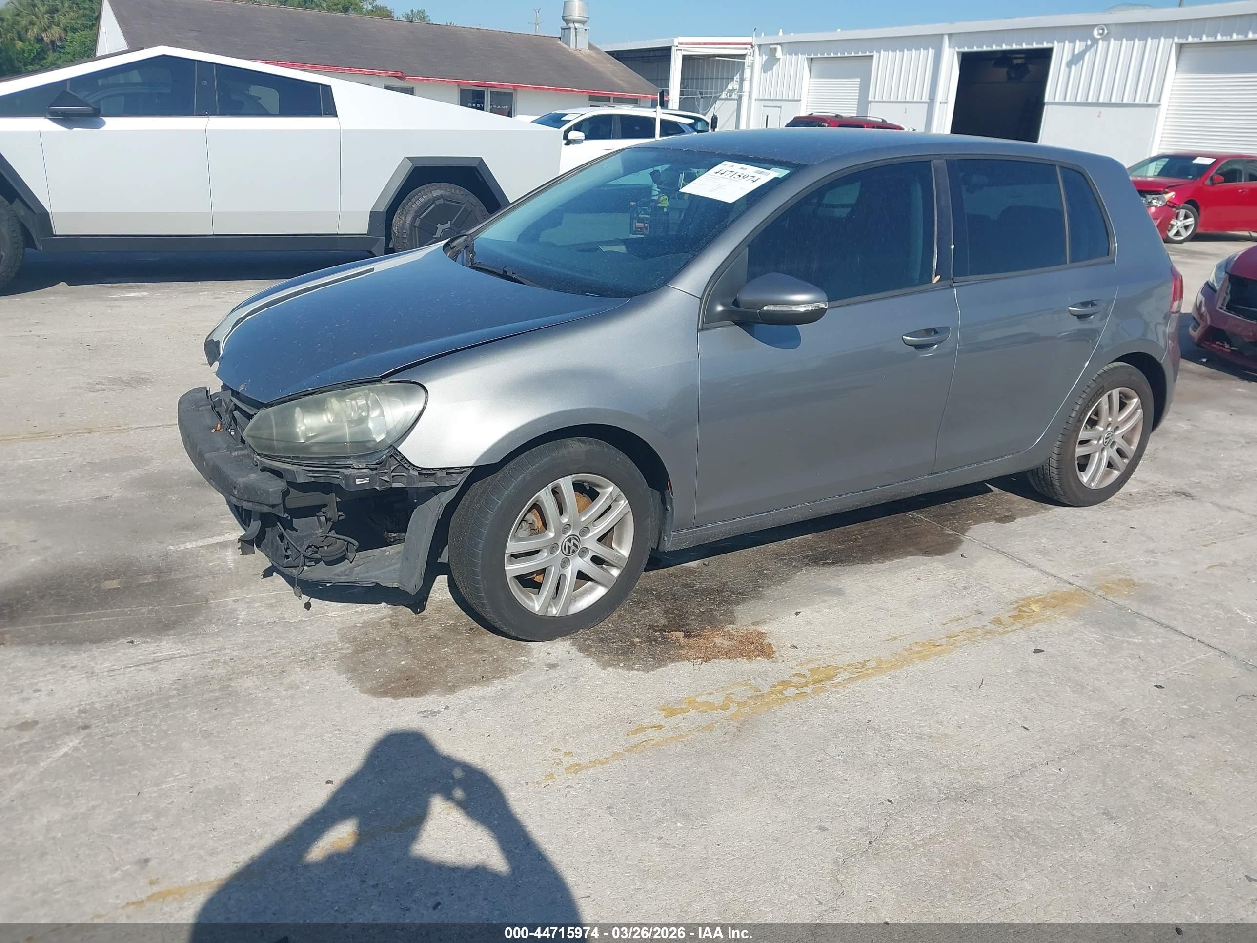 2010 Volkswagen Golf 4-door Gray vin: WVWDA7AJ1AW357152
