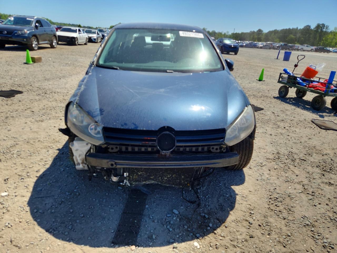 2012 Volkswagen Golf Blue vin: WVWDA7AJ3CW237727