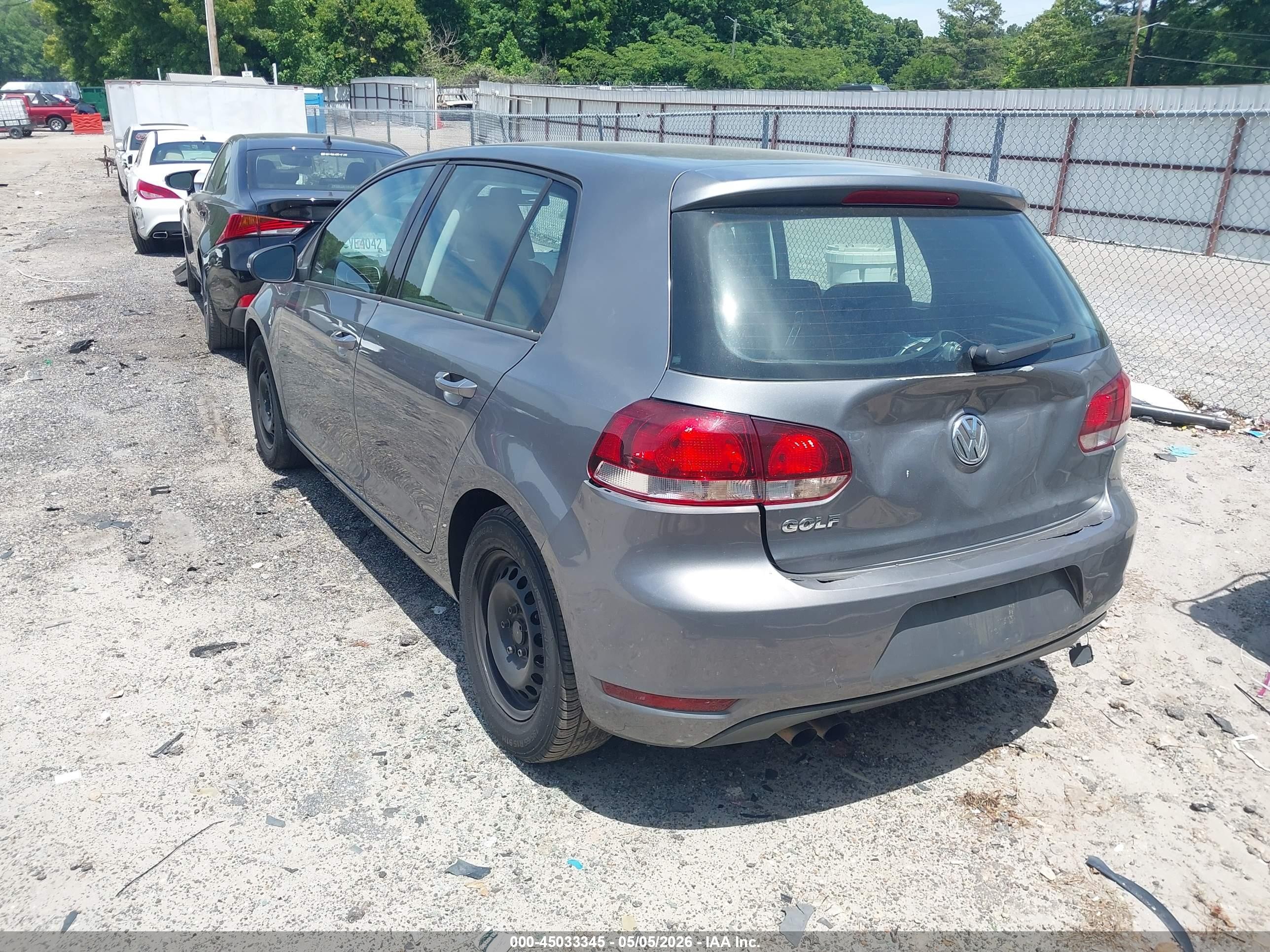 2010 Volkswagen Golf 4-door Gray vin: WVWDA7AJ4AW241993