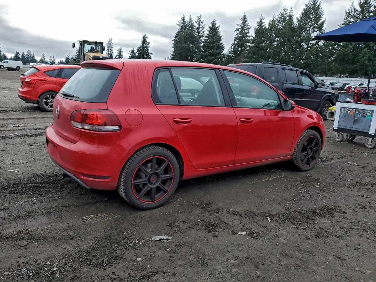 2010 Volkswagen Golf Красный vin: WVWDA7AJ4AW340166