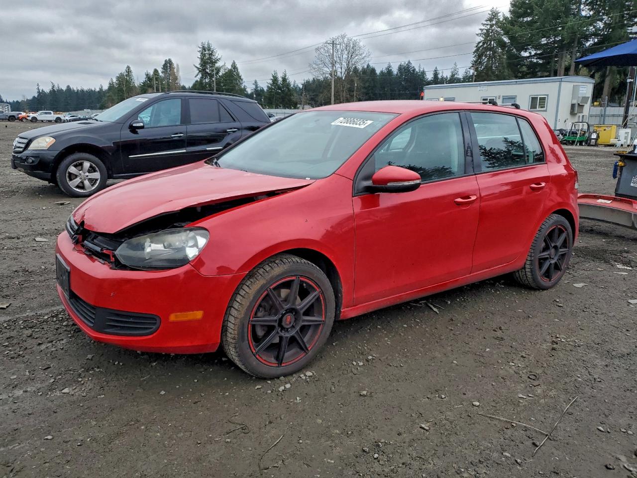 2010 Volkswagen Golf Красный vin: WVWDA7AJ4AW340166