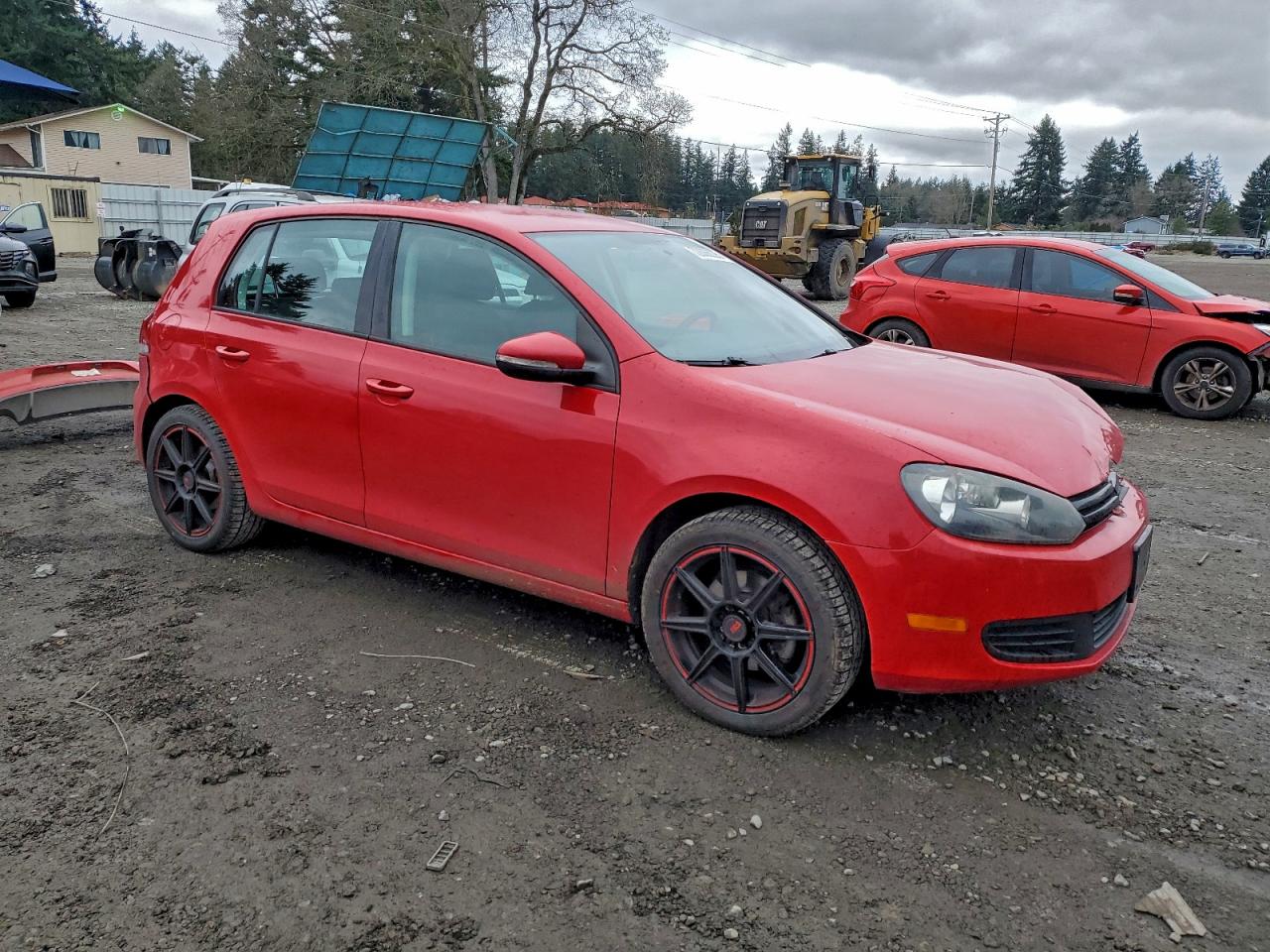 2010 Volkswagen Golf Красный vin: WVWDA7AJ4AW340166