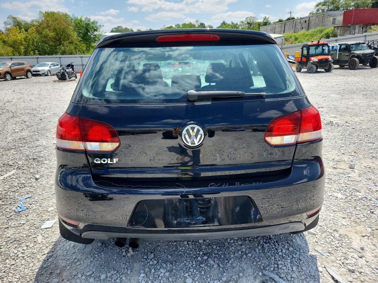 2012 Volkswagen Golf Black vin: WVWDA7AJ4CW284247