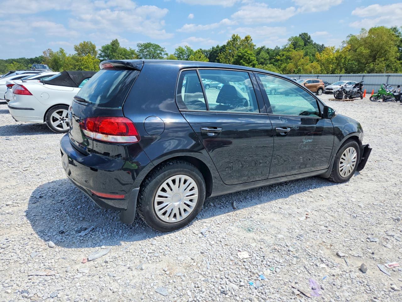 2012 Volkswagen Golf Black vin: WVWDA7AJ4CW284247