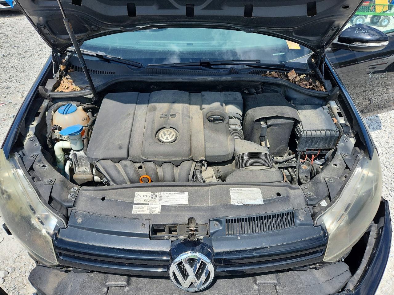 2012 Volkswagen Golf Black vin: WVWDA7AJ4CW284247