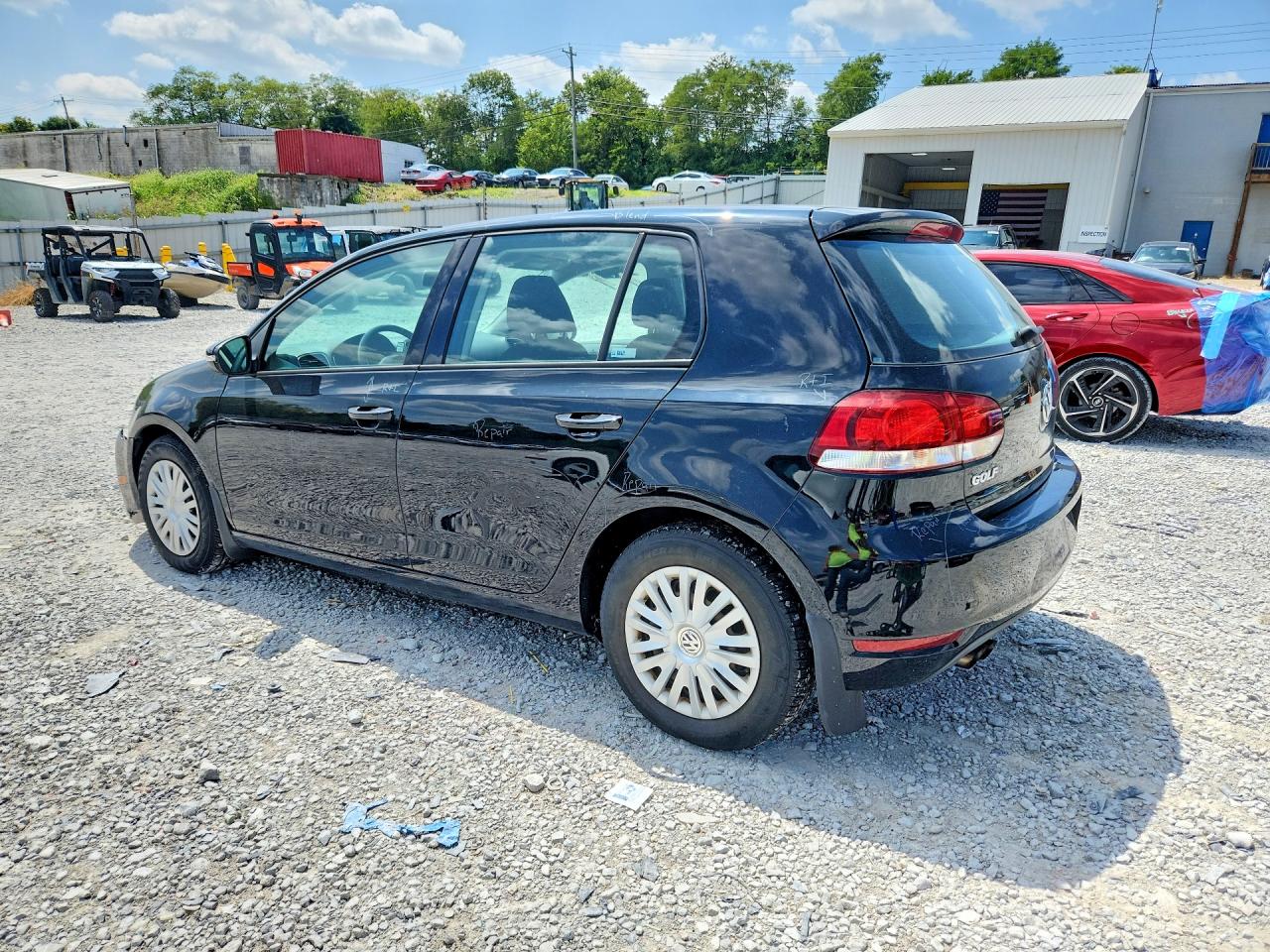 2012 Volkswagen Golf Black vin: WVWDA7AJ4CW284247