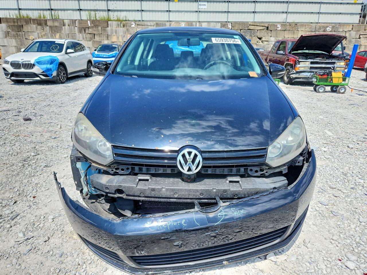 2012 Volkswagen Golf Black vin: WVWDA7AJ4CW284247