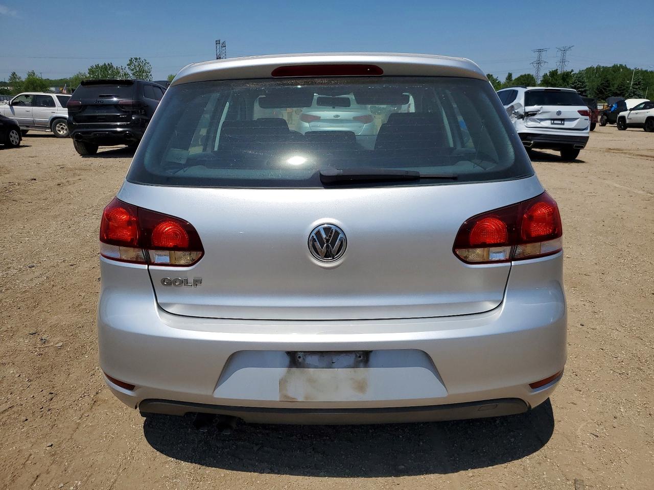 2012 Volkswagen Golf Silver vin: WVWDA7AJ4CW286645