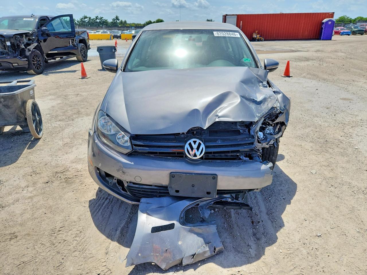 2010 Volkswagen Golf Silver vin: WVWDA7AJ5AW284464