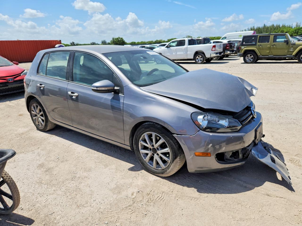 2010 Volkswagen Golf Silver vin: WVWDA7AJ5AW284464
