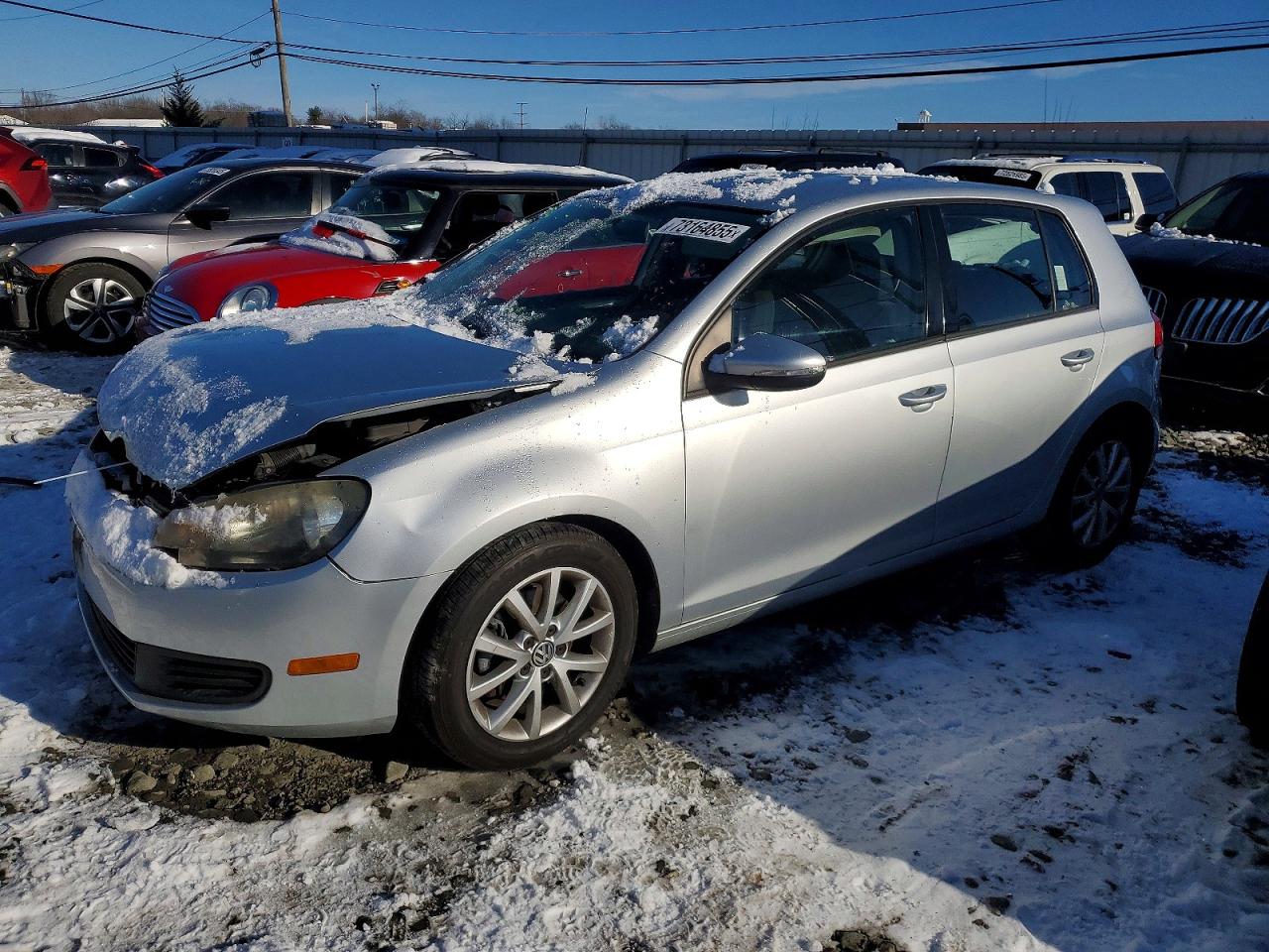 2010 Volkswagen Golf Серебряный vin: WVWDA7AJ6AW095855