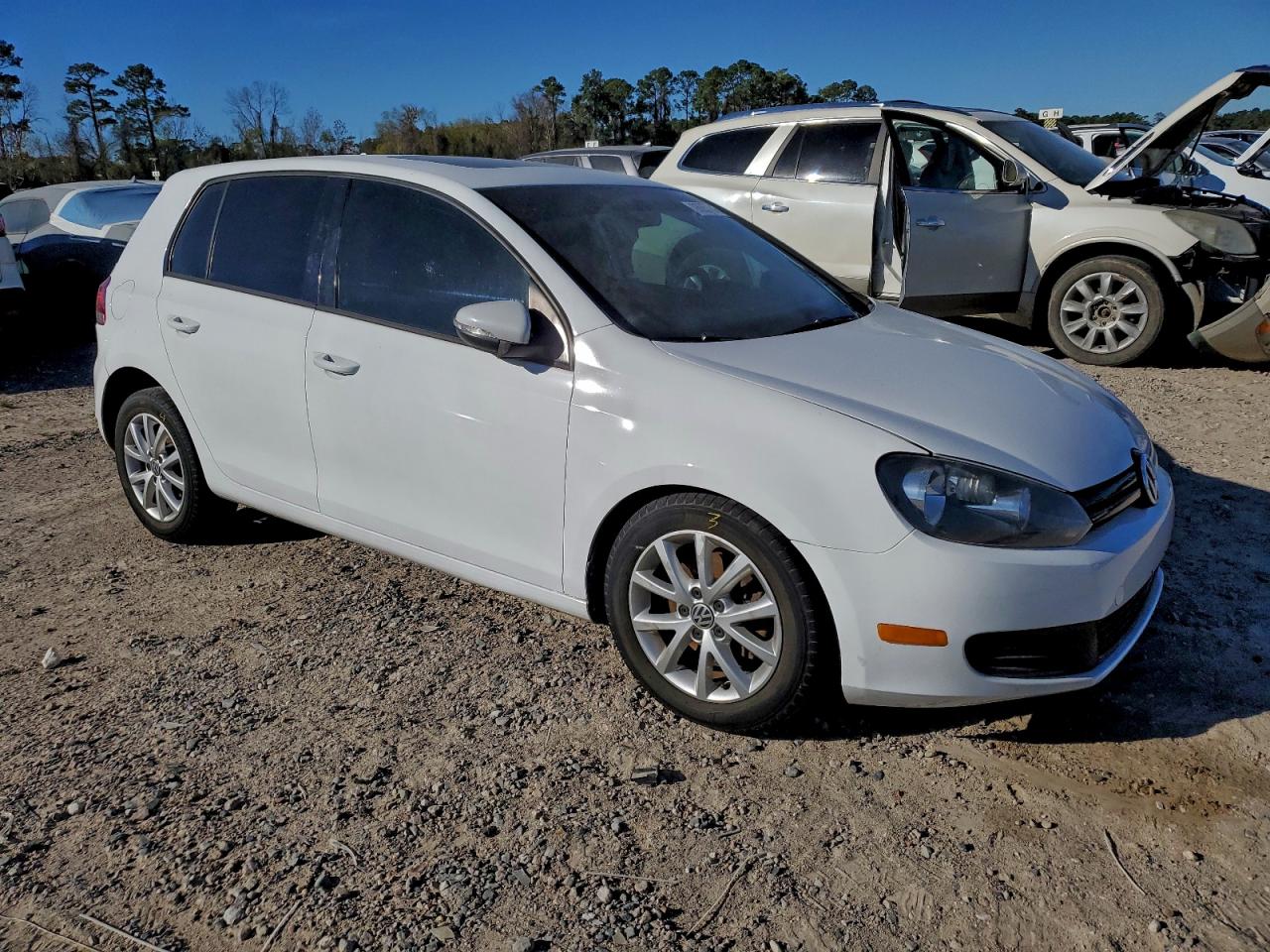 2011 Volkswagen Golf White vin: WVWDA7AJ6BW327811