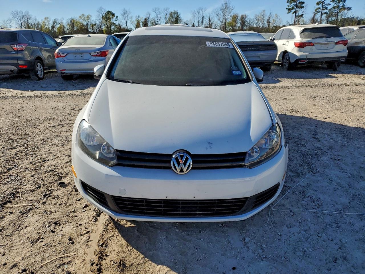 2011 Volkswagen Golf White vin: WVWDA7AJ6BW327811