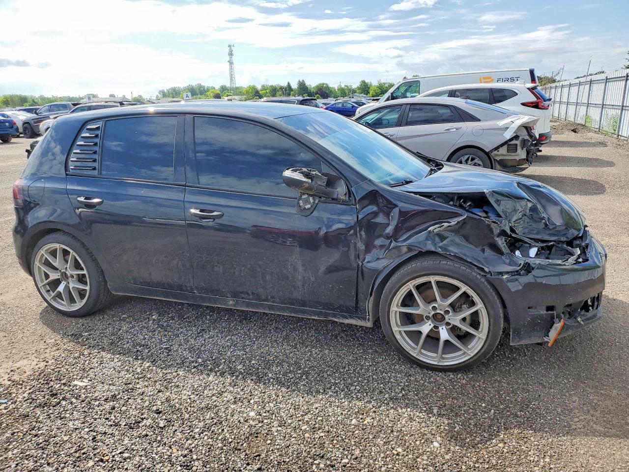 2012 Volkswagen Golf Black vin: WVWDA7AJ6CW339426