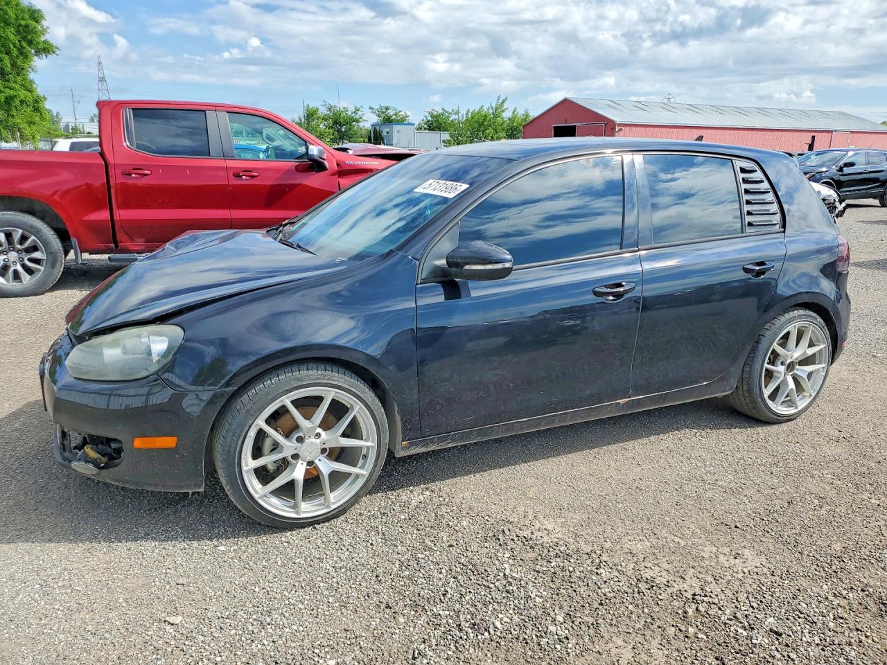 2012 Volkswagen Golf Black vin: WVWDA7AJ6CW339426
