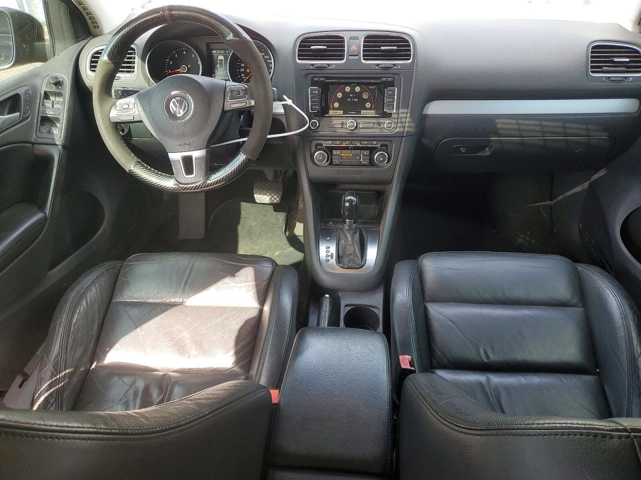 2012 Volkswagen Golf Black vin: WVWDA7AJ6CW339426