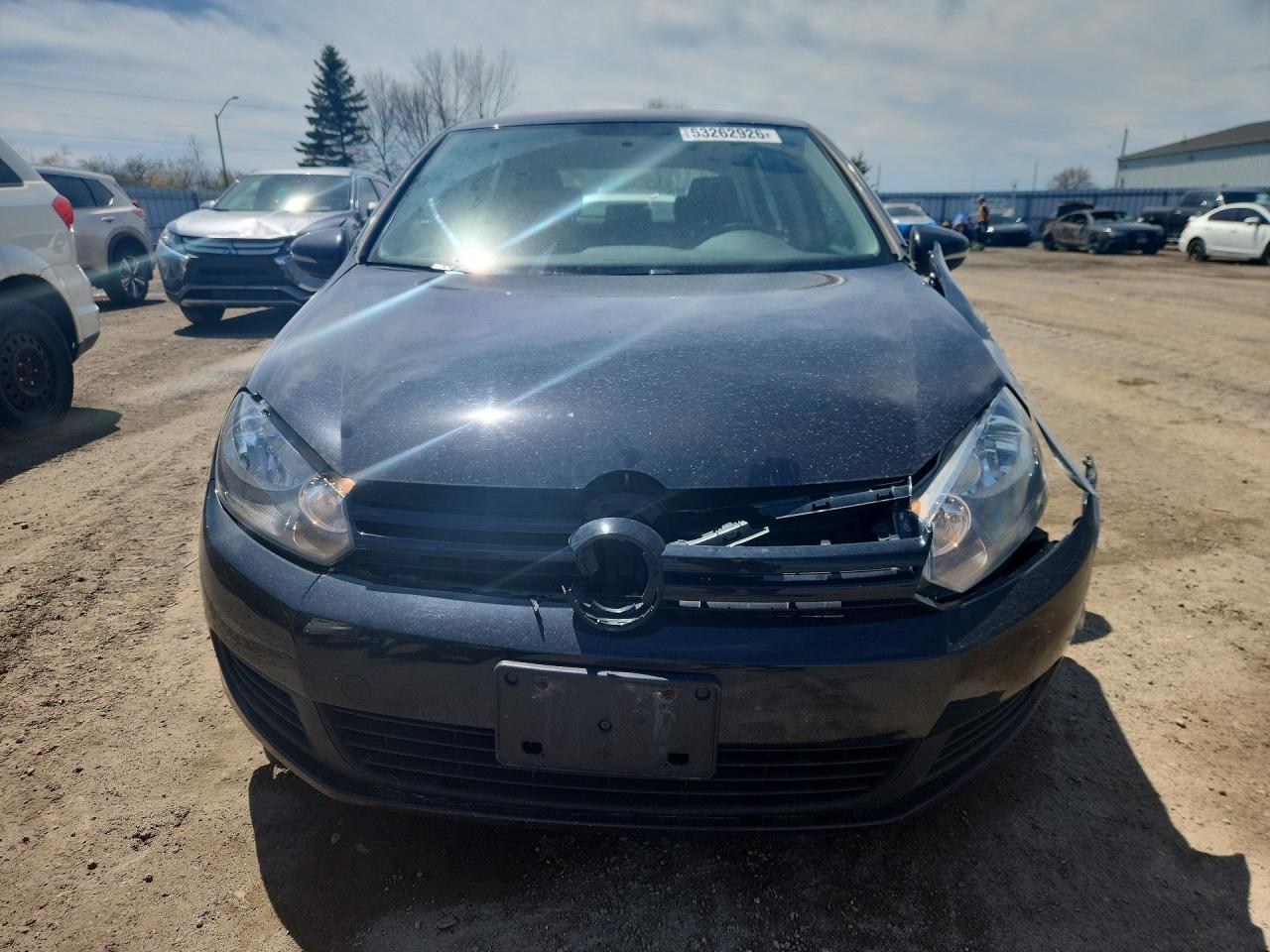 2010 Volkswagen Golf Черный vin: WVWDA7AJ7AW106507