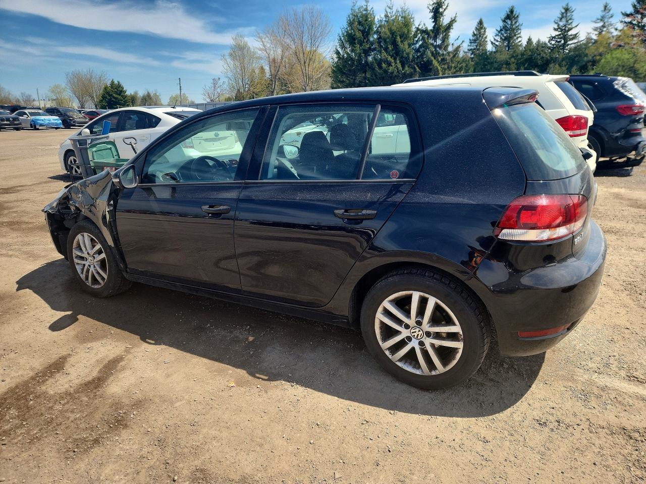 2010 Volkswagen Golf Черный vin: WVWDA7AJ7AW106507