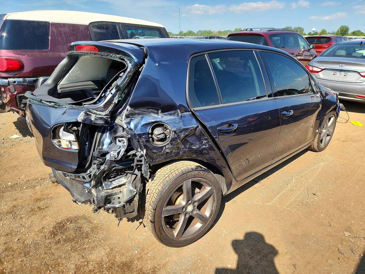 2012 Volkswagen Golf Угольный vin: WVWDA7AJ7CW257088