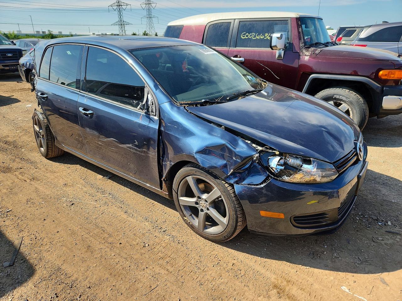 2012 Volkswagen Golf Угольный vin: WVWDA7AJ7CW257088