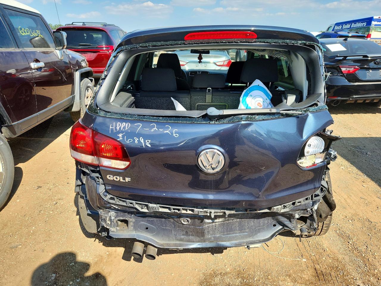2012 Volkswagen Golf Угольный vin: WVWDA7AJ7CW257088