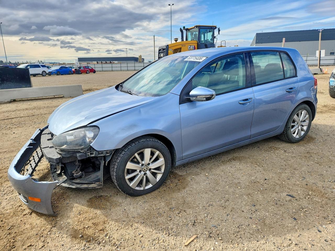 2012 Volkswagen Golf Blue vin: WVWDA7AJ8CW193689
