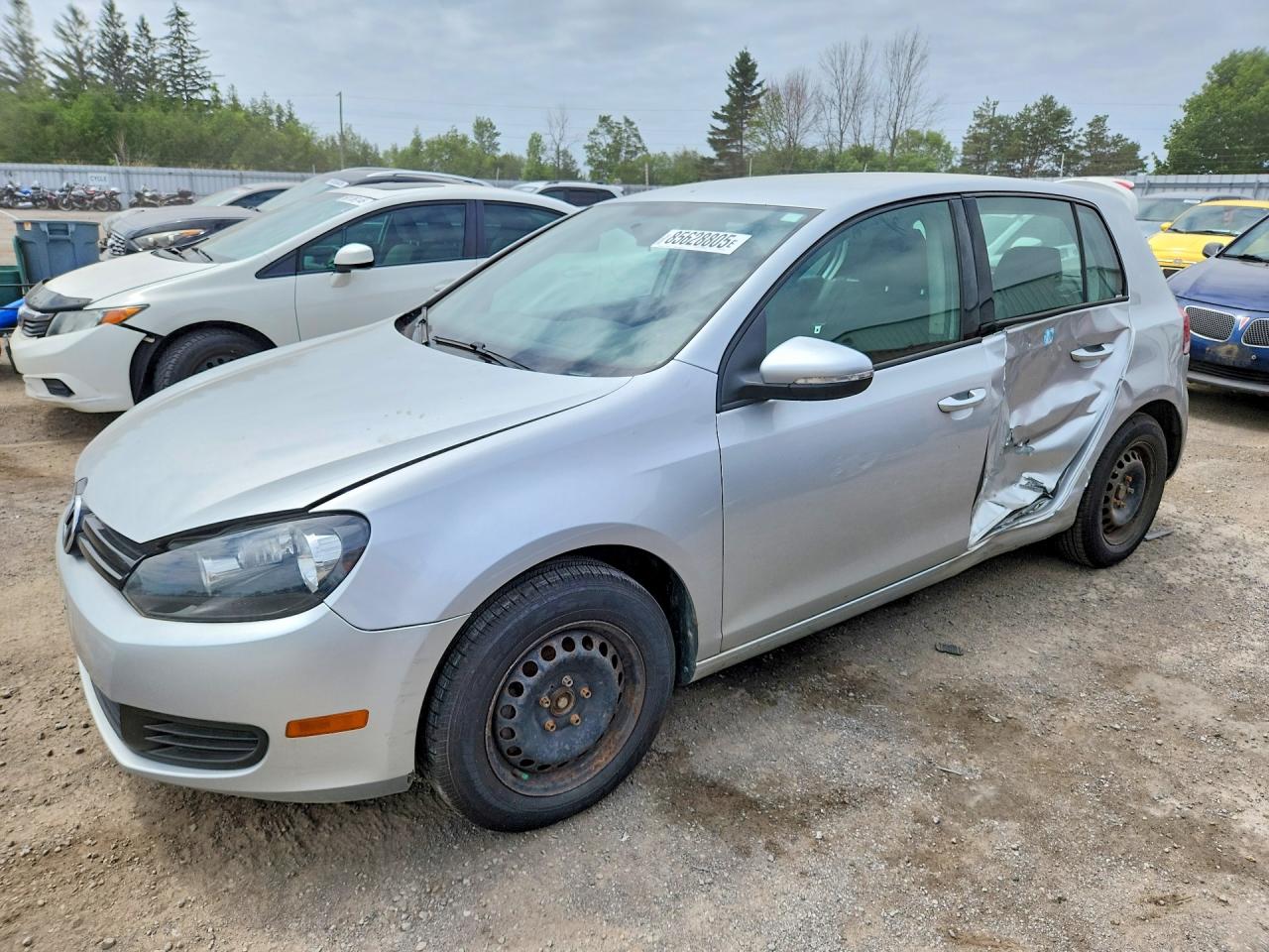 2013 Volkswagen Golf Серебряный vin: WVWDA7AJ9DW119117