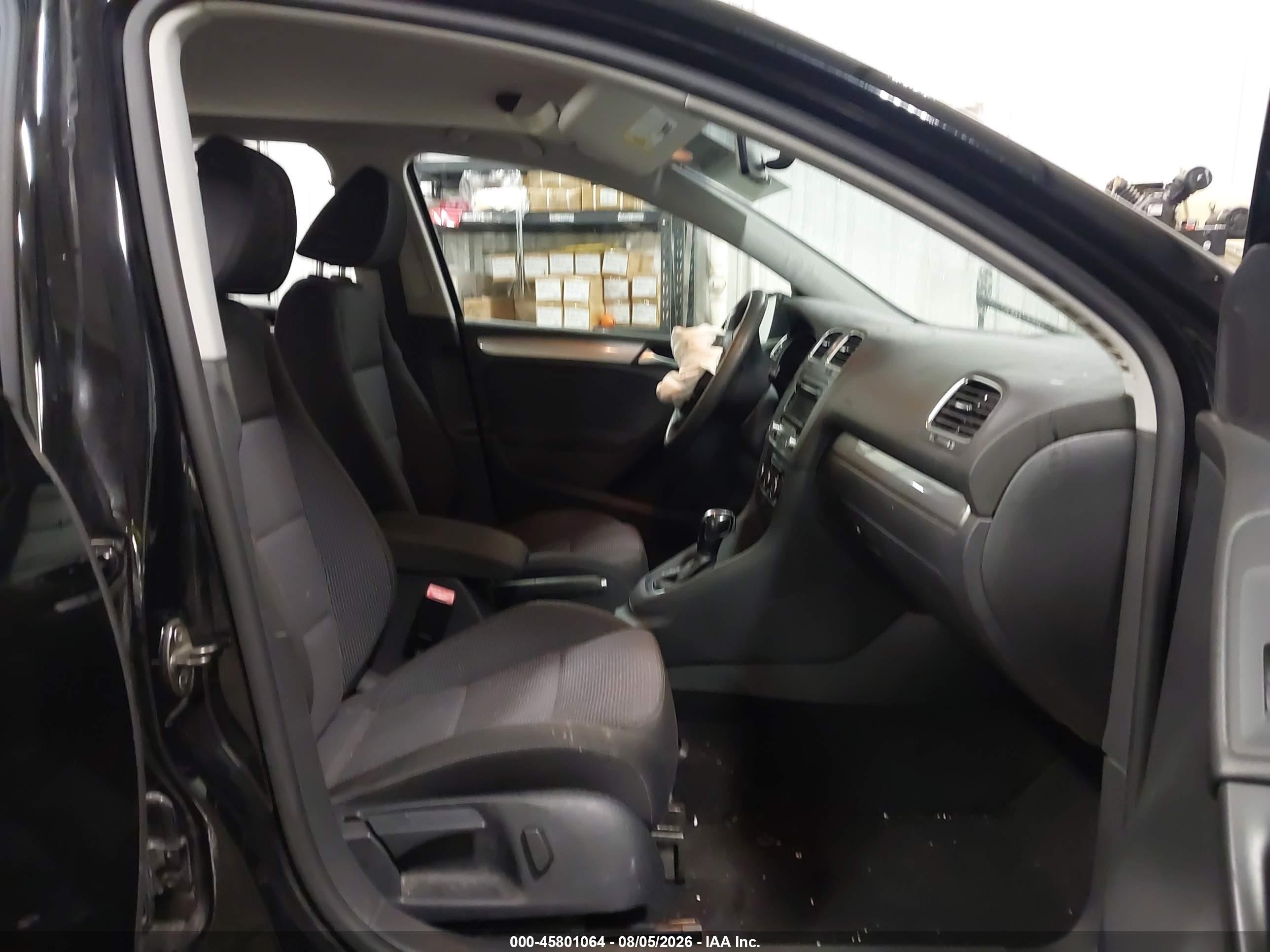 2012 Volkswagen Golf 2.5l 4-door Black vin: WVWDA7AJXCW287072