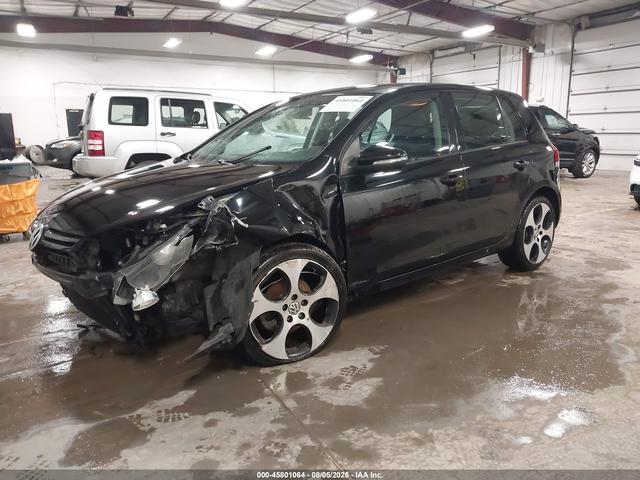 2012 Volkswagen Golf 2.5l 4-door Black vin: WVWDA7AJXCW287072