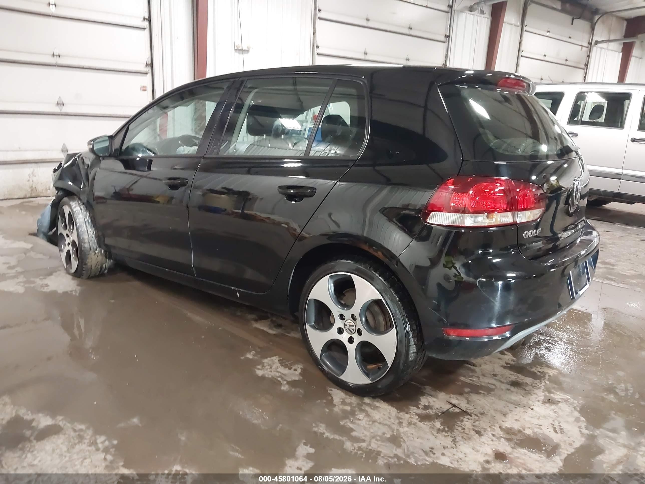 2012 Volkswagen Golf 2.5l 4-door Black vin: WVWDA7AJXCW287072